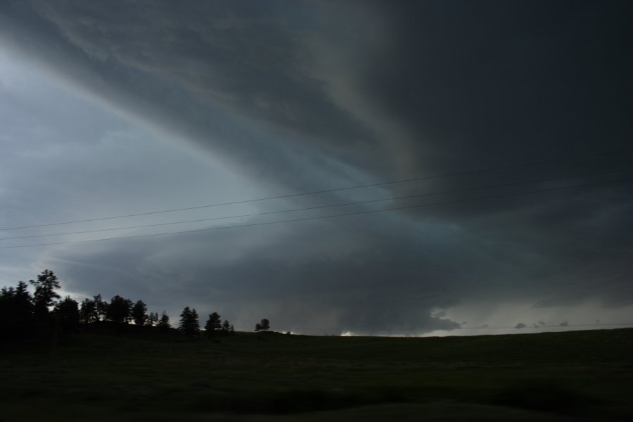 wallcloud thunderstorm_wall_cloud : E of Billings, Montana, USA   8 June 2006