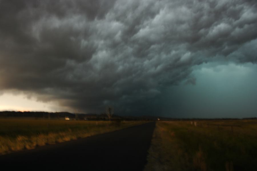 cumulonimbus thunderstorm_base : near Deepwater, NSW   27 November 2006
