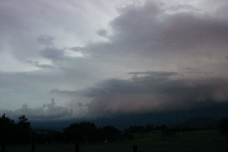 cumulonimbus supercell_thunderstorm : 20km S of Tenterfield, NSW   27 November 2006