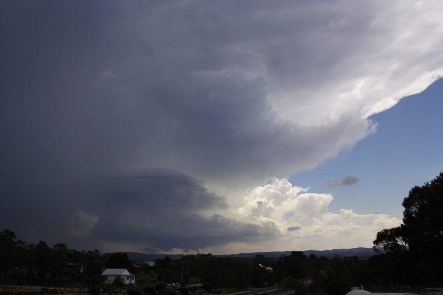 cumulonimbus supercell_thunderstorm : near Lithgow, NSW   7 February 2007