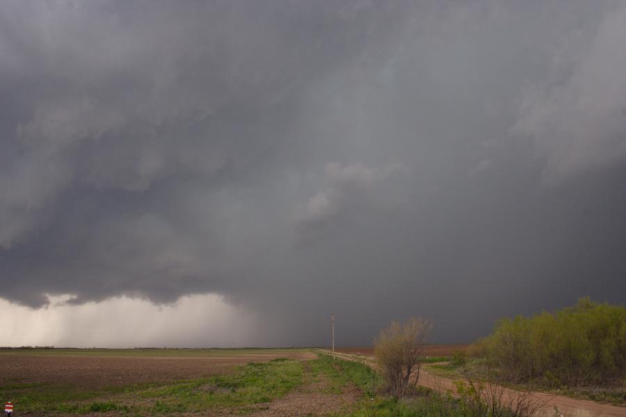wallcloud thunderstorm_wall_cloud : SW of Seymour, Texas, USA   13 April 2007