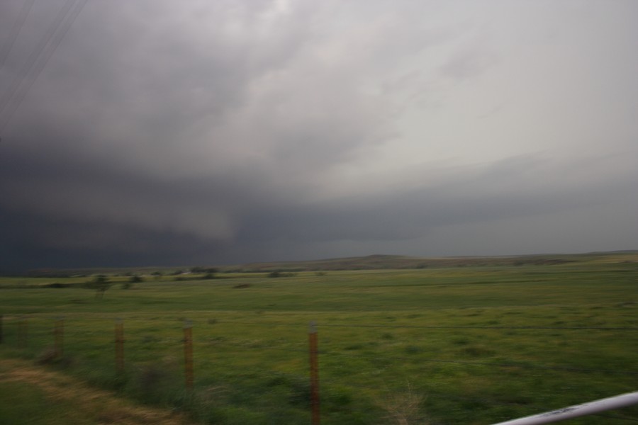 cumulonimbus thunderstorm_base : SE of Perryton, Texas, USA   23 May 2007