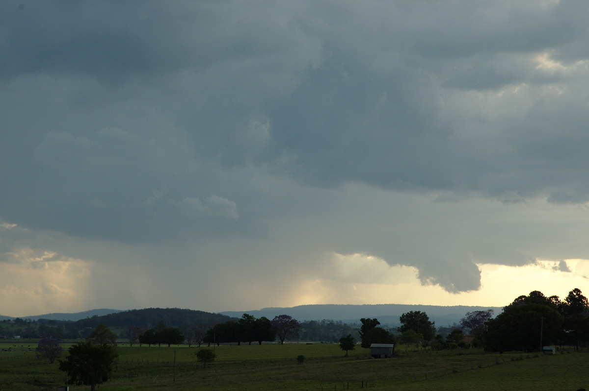 cumulonimbus thunderstorm_base : near Kyogle, NSW   30 October 2007