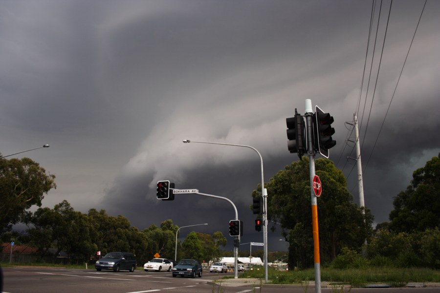 cumulonimbus supercell_thunderstorm : Toukley area, NSW   9 December 2007