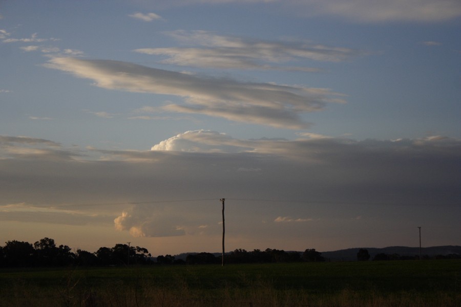 thunderstorm cumulonimbus_incus : E of Parkes, NSW   13 September 2008