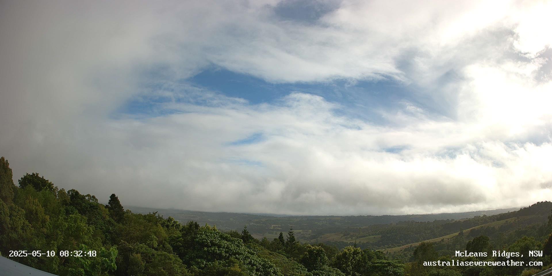 McLeans Ridges Weather Webcam facing north